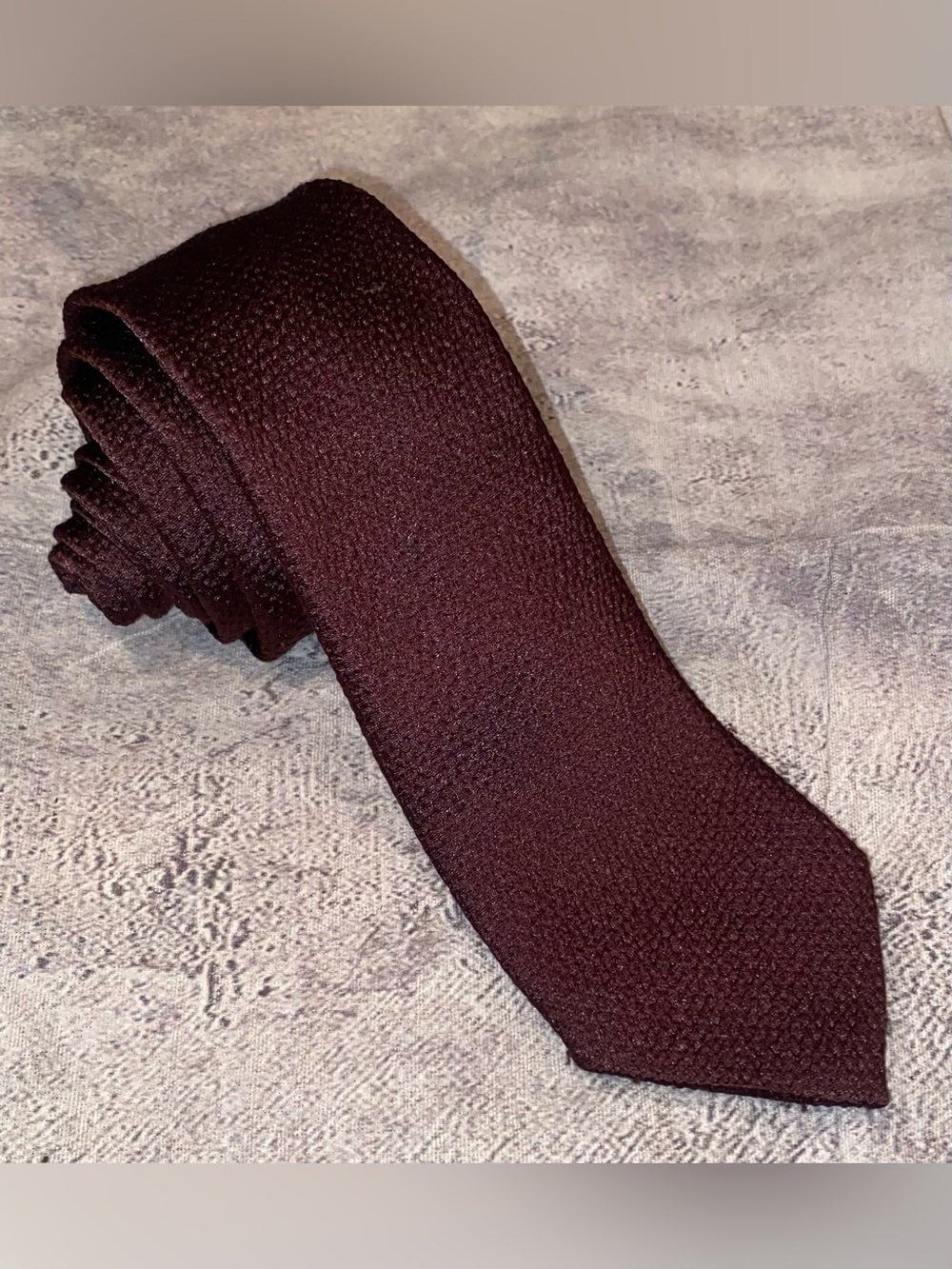 Y2K 90s Dolce & Gabbana Seersucker Textured Tie Necktie Archive Runway Classic